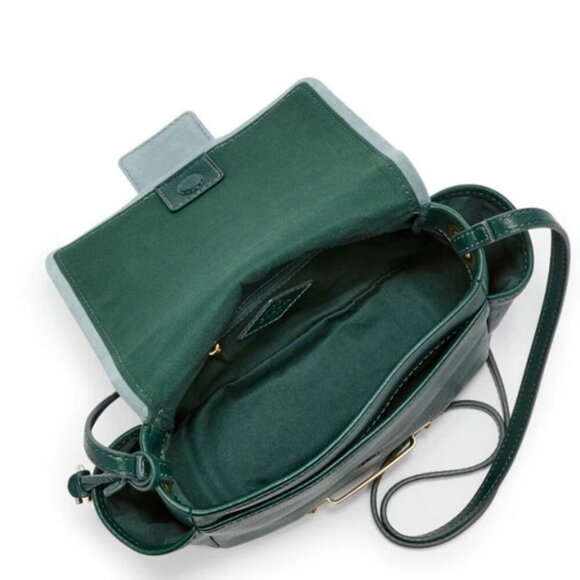 FOSSIL | Alpine Green Ava Crossbody Bag Leather Suede - Picture 2 of 10
